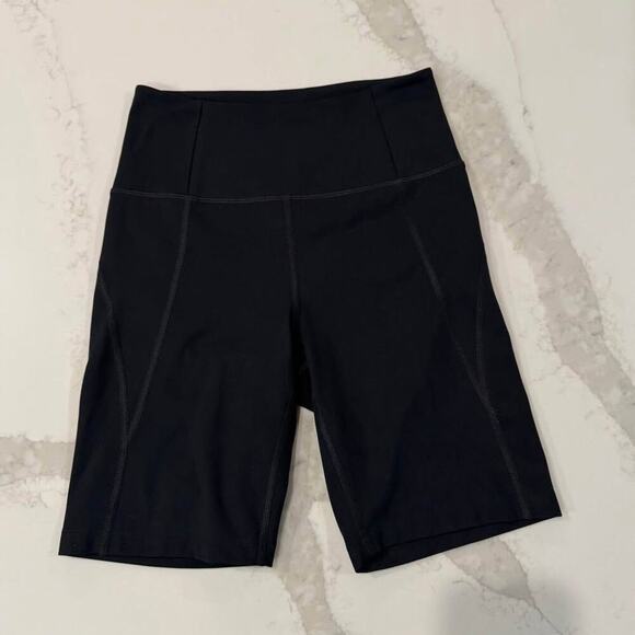 Girlfriend Collective High Rise Bike Shorts Women's Small Black Workout Cycling - Picture 1 of 6